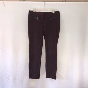 Alfani skinny pants maroon size 10 stretchy